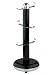 Typhoon Capsule Gloss Black Steel Body Mug Tree with Stainless Steel Arms and Non Slip Feet