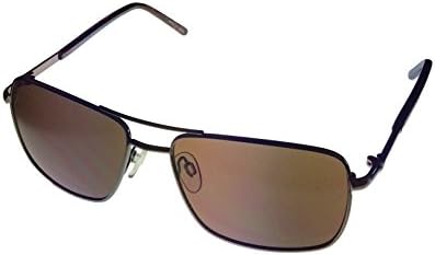 Perry Ellis Mens Rectangle Gunmetal, Metal Sunglass, PE43 1