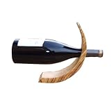 Naturally Med - Olive Wood Wine Bottle Display / Holder / Stand
