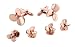 Propeller shaped cufflinks and shirt studs formal set with presentation box. Made in the USA