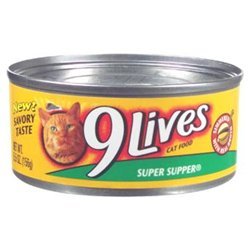 9 Lives Super Supper Canned Cat Food 5.50 oz, 4-Count (Pack of 6)