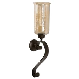 Uttermost 8-1 2-Inch by 30-Inch by 7-Inch Joselyn Candle Wall Sconce by Uttermost