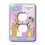 Londons Times Funny Cat Cartoons - Cat Scams - Light Switch Covers - 2 plug outlet cover