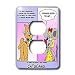Londons Times Funny Cat Cartoons - Cat Scams - Light Switch Covers - 2 plug outlet co...