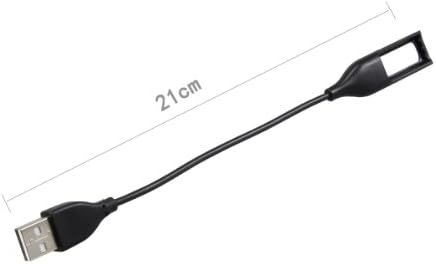 CHEERLINK® Replacement USB Charging Charger Cable Cord for Fitbit Flex Band Wireless Activity Bracelet Charge - 0.59 feet Black