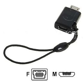 MiniUSB - MicroUSB�ϊ��A�_�v�^ (mini USB ���X/ Micro USB �I�X)