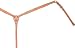 Cowboy Pro 1 Shell Border Breastcollar - Natural Gold - Horse
