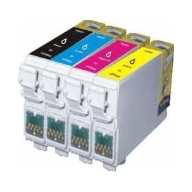 4 X T0715 Multipack Compatible Ink Cartridges for Epson Stylus DX8400 DX8450 DX9400F