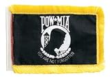 Black POW MIA Antenna Flag