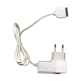 Bluetrade - Chargeur secteur / voyage 220V blanc pour Apple Ipod Iphone Iphone3g