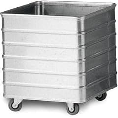 Alu-Kastenwagen,Tragl. 200kg,HxLxB 742x730x580mm,223l,rechteckige Radanordnung