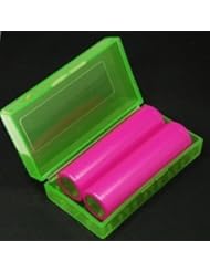 CE: Bluecell Pack of Clear/Blue/Green Battery Storage Case Holder/Organizer for 18650 or CR123A Battery - BLUECELL