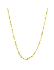10 Karat Yellow Gold Singapore Chain (1 mm Thick)
