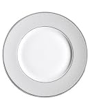 Monique Lhuillier for Royal Doulton Pointe d Esprit 9-Inch Accent Plate, Bows