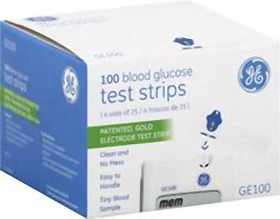 GE100 Diabetic Test Strips 100 count