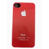 iPhone4/4S専用ケース　ハードタイプケース　りんごマークがかわいいデザイン レッド（赤色）