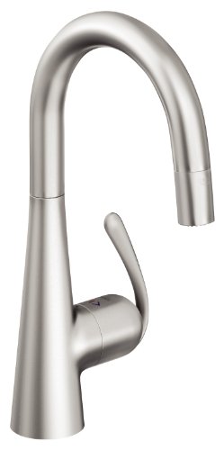 Grohe 32296SD0 Zedra Einhand-Sp&uuml;ltischbatterie / Edelstahl / Herausziehbare Dual-Sp&uuml;lbrause