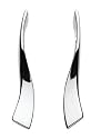 Kit Heath Sterling Silver 40A6HP Ladies Long Thin Twist Stud Earrings
