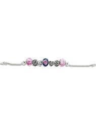 Zable(tm) Sterling Silver Mom Theme Bracelet with 7 Beads