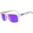 Oakley Holbrook Men's Lifestyle Casual Sunglasses - Matte White/Violet Iridium