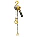 OZ Lifting Mechanical Lever Hoist, Hook Mount, 1/4 Ton Capacity, 5' Lift, 8-3/8" Headroom, 6-1/8" Lever Length, 11/16" Hook Opening