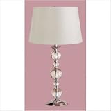 23.5" x 14" Vosges Table Lamp with Classic Shade in Chrome