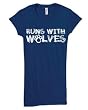 Runs With Wolves Juniors Slim Fit Midnight Blue T-shirt