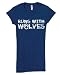 Runs With Wolves Juniors Slim Fit Midnight Blue T-shirt