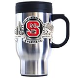 North Carolina State Wolfpack Stainless Steel 18 oz Travel Beverage Mug - NCAA College Athletics Fan Shop Sports Team Merchandise