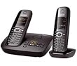 Siemens - Gigaset C595 Duo - Téléphone sansfil DECT avec répondeur - Noir