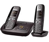 Siemens - Gigaset C595 Duo - Téléphone sansfil DECT avec répondeur - Noir