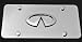 Infiniti 3D logo on Stainless Steel license Plate