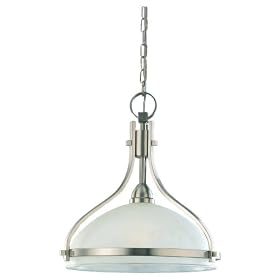 Sea Gull Lighting 65115-962 Single-Light Eternity Pendant, Clear Highlighted Satin Etched... by Sea Gull Lighting