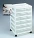 Kitchen & Housewares : 6 Case Rolling Scrapbook Chest