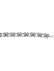 Sterling Silver Filigree Butterfly Bracelet