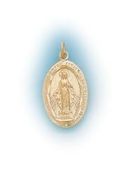 14k Yellow Gold Miraculous Medal