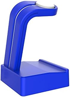 Apple Watch Stand, FLDTIGER [Charging Dock] Watch Charging Stand Bracket Station Cradle Holder Premium TPU Fit 38/42mm Apple Watch All Models and iphone (Blue)