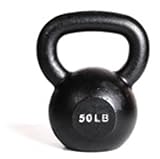 Single Kettlebell - Black 50 lb.
