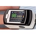 Colour Finger Pulse Oximeter and Heart Pulse Rate Monitor CMS50E with rechargeable battery, carry strap, USB cable, UK mains plug, 24 hour internal memory and data analysis software