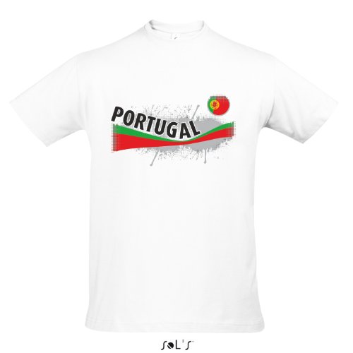 Fanshirt Herren PORTUGAL Ländershirt EM / WM Trikot S-XXL , White , S