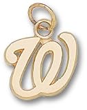 Washington Nationals W 1/2 Charm/Pendant -14K/10K, Stainless Steel or Gold Plated