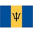 Barbados 2ft x 3ft Nylon Flag