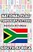 South Africa Flag - Pack of 4 Temporary Tattoos