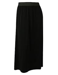 Apparel: Alfani Womens Stretch Blend Maxi Skirt (2X, Deep Black)