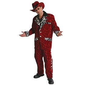 Buy Big Daddy Adult Standard Costume Red With Zebra by costumes