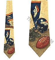 Denver Broncos Ties Neckties by Eagles Wings