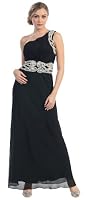 Prom One Shoulder Dress Elegant Long Gown #2672 on Sale