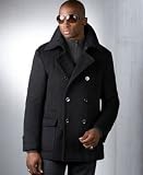 Sean John Harlem Swag Plush Wool Pea Coat Big
