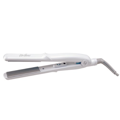 Ken Paves 4680 Travel Styling Iron, Whilte/Silver