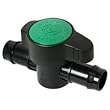 Two Little Fishies Ball Valve w/ Hose Barbs for 1/2? (12.7 mm) I.D. Tubing - (1 Per Pack)